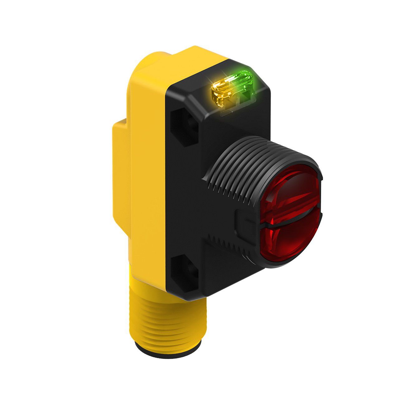 Banner Engineering Photoelectric Sensor; Convergent; Rectangular; 43mm Range; 10-30VDC; PNP; LO/DO Configurable; M12 QD